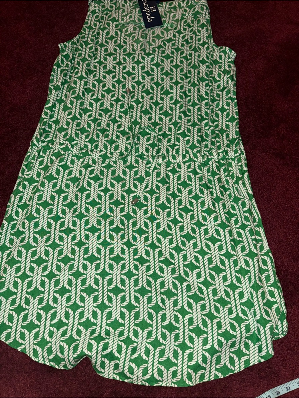 Escapada green rope chain dress summer women’s large L new